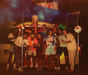 Fireworks crew. 1987
