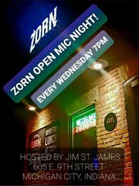 Guest host is Dan Moser hosting / performing the Zorn Brew Works Co Open Mic Nite (this event is every Wednesday year round)