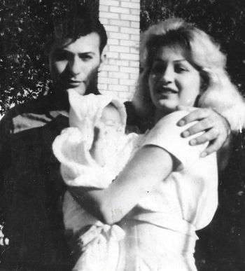 Jim with parents. 1960
