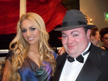 with former Miss World, Rosanna Davison

