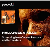 The "Stop, Look & Listen, It's Halloween" single is featured in "Halloween Kills" in theaters and streaming on Peacock now!