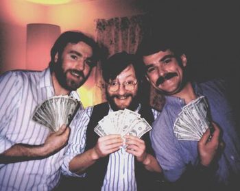 Happy Days. Creegan, Gilmore and Byrne with real money
