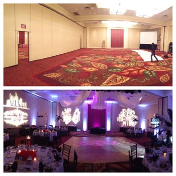 Before and after ballroom
