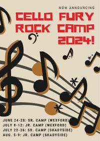 Cello Fury Senior Rock Camp (Wexford, PA)
