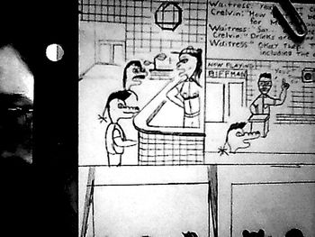 as you can see, I wrote the scene as I was illustrating it
