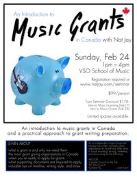 An Introduction to Music Grants in Canada with Nat Jay