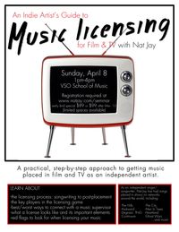 "An Indie Artist's Guide to Music Licensing In Film & TV" with Nat Jay