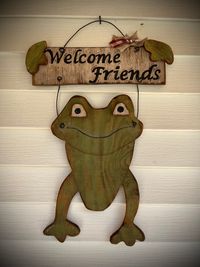 Welcome Friends Frog