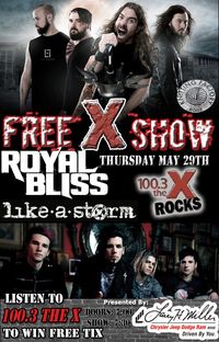 100.3 The X Presents Royal Bliss, Like A Storm, Fly2Void, Faded Leroy