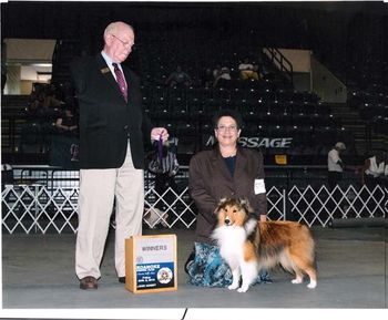 Turbo was awarded Winners Winners Dog awarded by Judge Robert D. Smith for 1 point (his second point)
