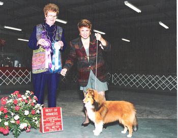 7.5 months old. Judge Barbara Curry gave her a 5 point specialty major
