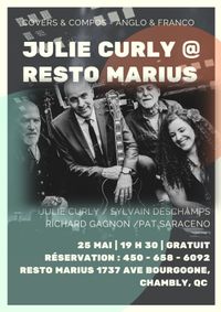 Julie Curly @ Resto Marius, Chambly