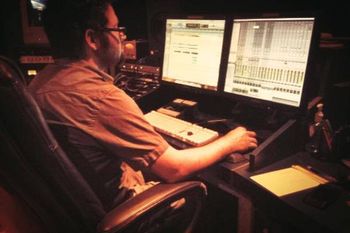 Dustin Ryan getting the mixing started
