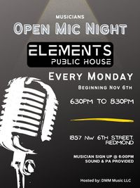 Elements Open Mic