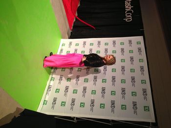 Rocking the green carpet..
