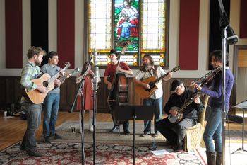 LTA @ Echo Mountain Recording Studio with David Holt, Natalya Weinstein, John Cloyd Miller and Jon Stickley
Photo by Brenda Gray
