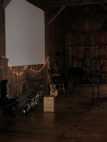 Playing in a barn on a beautiful Massachusetts farm
