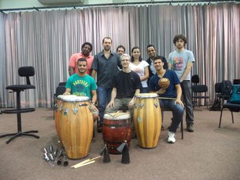 Percussion workshop, Univeridade Federal do Rio de Janeiro, 2014
