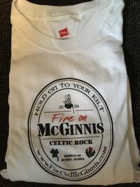 Fire on McGinnis "Easter Egg" T-shirt white XL only