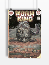 WORM KING (71' VERSION) (ILLUSTRATED GICLÈE PRINT) (OPEN EDITION)