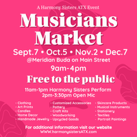 Musicians Market • A Harmony Sister Event • November 