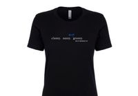 Classy Sassy Bluegrassy Retired Ladies Tshirt Black - SCRATCH & DENT