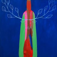 "Blue Mirror" - Acrylic on Canvas, 30" x 30"