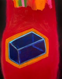 "Blue Inside" - Acrylic on Canvas, 11" x 14"