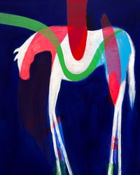 "Blue Wanderer" - Acrylic on Canvas, 24" x 30"