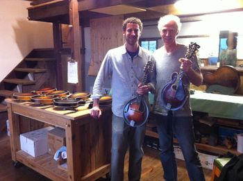 At the workshop of  luthier Steve Gilchrist in Australia
