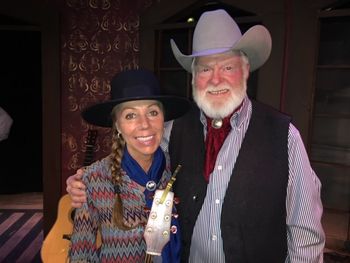 Eli with Red Steagall, Alpine Texas
