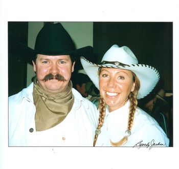 John & Eli 2002 Elko Cowboy Gathering [ photo by Bev Wyckoff ]
