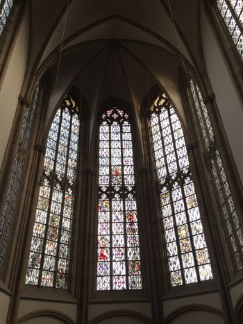 Beautiful windows in Salvatorkirche
