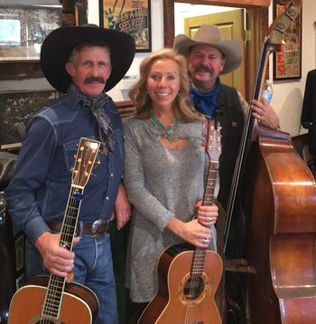 R.W. Hampton, Eli & John, ' Old Toms ' cabin concert. Midway Utah.
