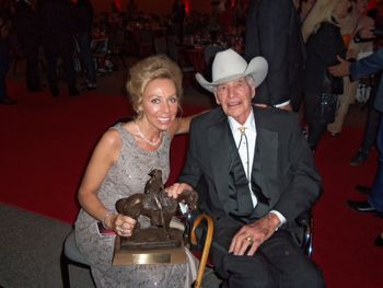 Eli with Legendary Marlboro Man & WRangler Hall of Fame Inductee Robert [ Bob ] Norris
