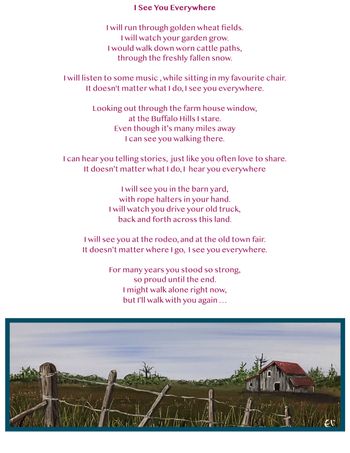 From Eli's upcoming book  'Poetry & Paintings ' from a Prairie Girl
