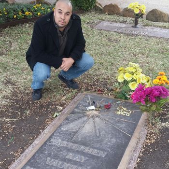 Paying respects to the late great Stevie Ray Vaughan in Dallas, TX
