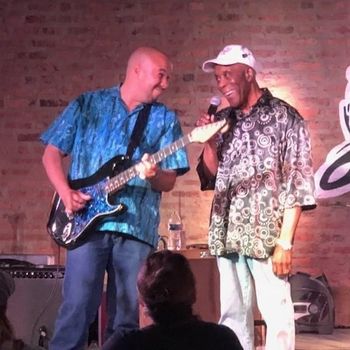 Getting the approval of Buddy Guy at Legends in Chicago, IL
