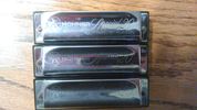 Set of 3 Hohner Special 20 Marine Band Key of F, Bb, and Eb