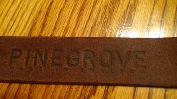 PINEGROVE logo displayed on the inside of the strap...you can't see it but you know it's there
