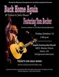 Tom Becker:  "Back Home Again" Concert