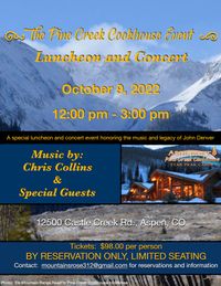 SOLD OUT Pine Creek Cookhouse Luncheon and Concert 