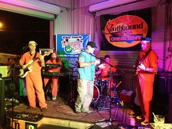 Sitting in with Southbound Crescent Band
