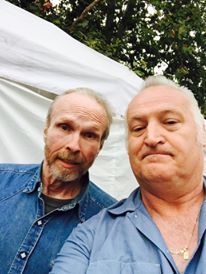 With Phil Alvin of The Blasters
