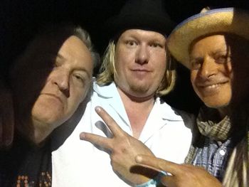 with Dutch Harmonica Player Big Pete and Guitarist Alex Shultz at Kwadendame Blues Fest Netherlands 2013
