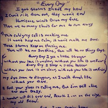 Lyrics to "Everyday"
