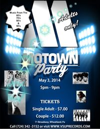 Motown Theme Oldies Music Party (Farrell library fundraiser)