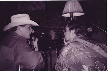 Kenny Ray with Kent Blazy in 1995 at Douglas Corner in Nashville.
