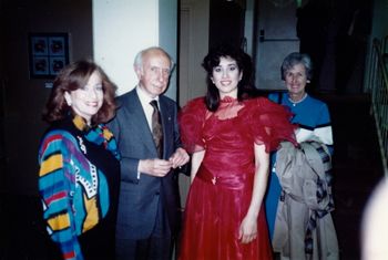 Joan Merdinger, Morton Gould, Susan Merdinger, Bea Greene
