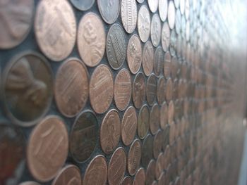 Coins wall in Santa Barbara
